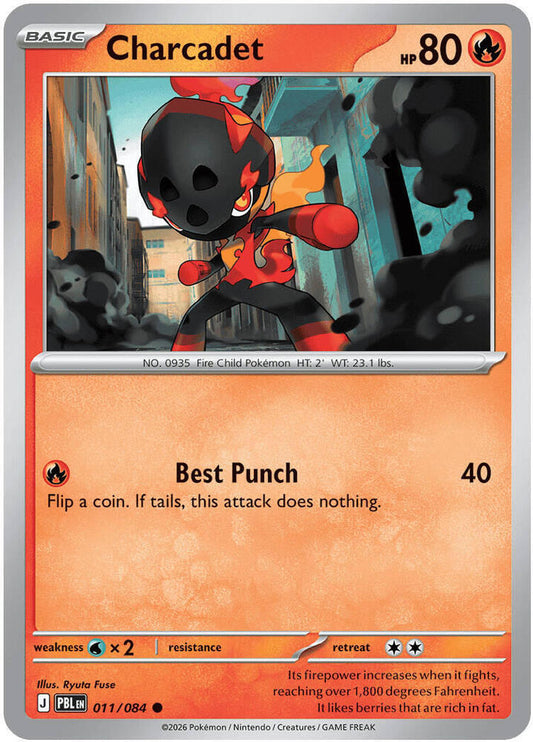 Charcadet 011/084 Common Pitch Black Pokémon card