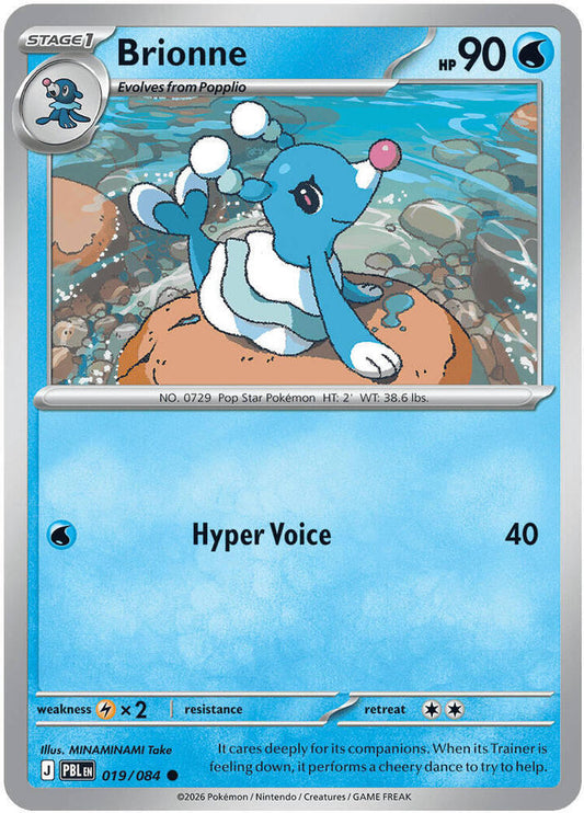 Brionne 019/084 Common Pitch Black Pokémon card