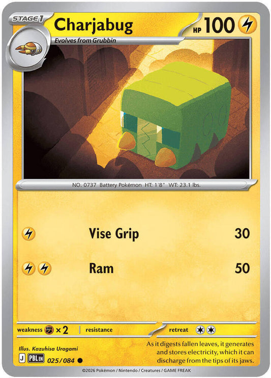 Charjabug 025/084 Common Pitch Black Pokémon card