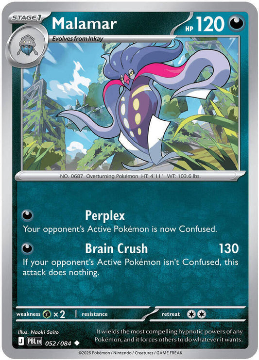 Malamar 052/084 Uncommon Pitch Black Pokémon card