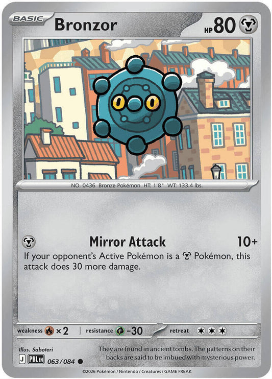 Bronzor 063/084 Common Pitch Black Pokémon card