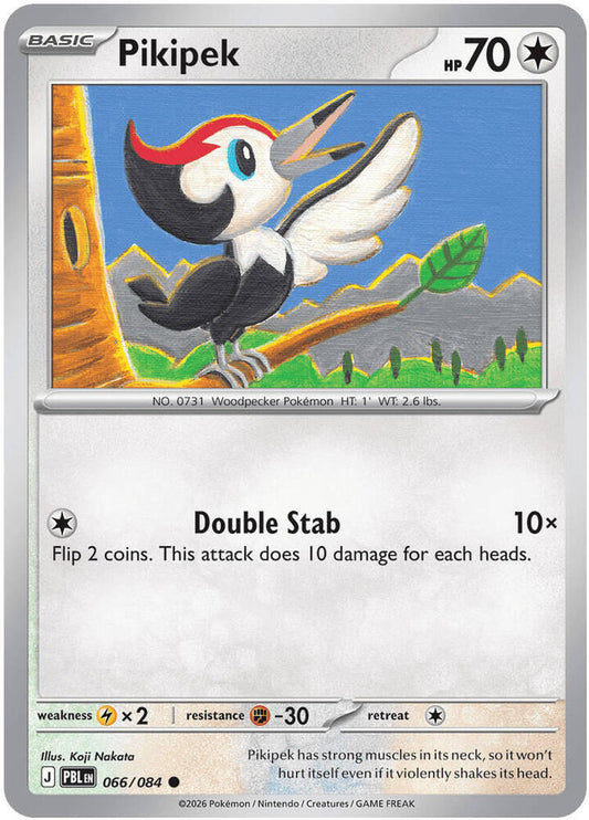 Pikipek 066/084 Common Pitch Black Pokémon card