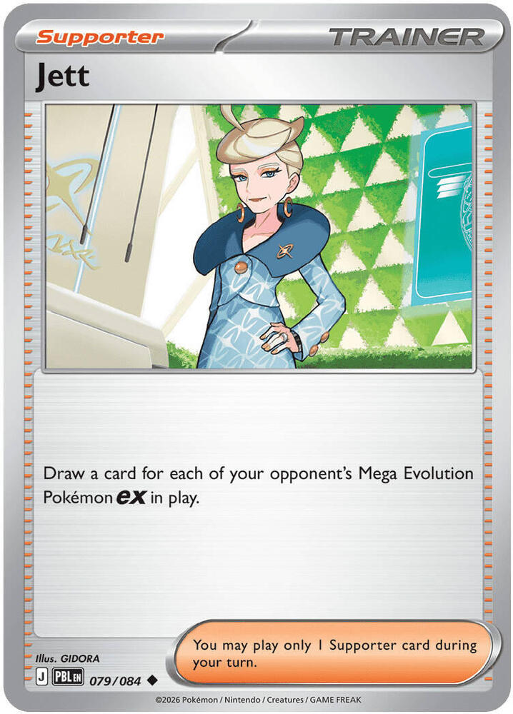 Jett 079/084 Uncommon Pitch Black Pokémon card