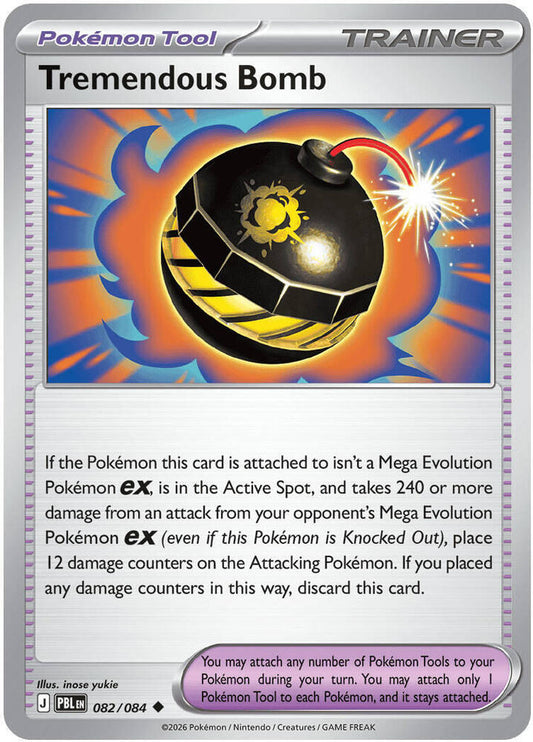 Tremendous Bomb - 082/084 082/084 Uncommon Pitch Black Pokémon card