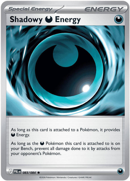 Shadowy Darkness Energy 083/084 Rare Pitch Black Pokémon card