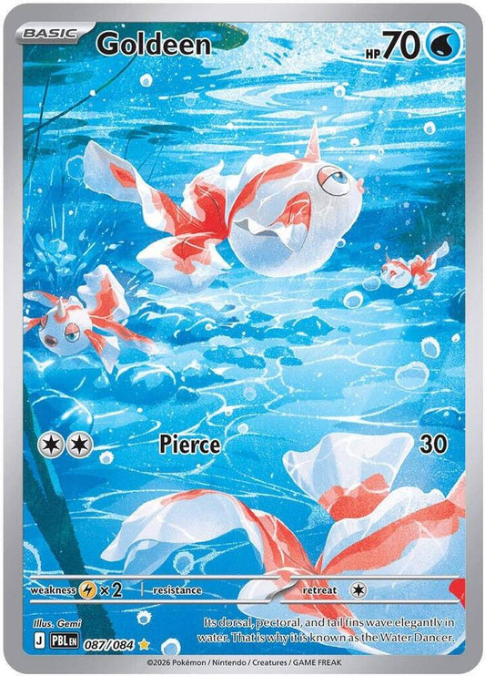 Goldeen - 087/084 087/084 Illustration Rare Pitch Black Pokémon card