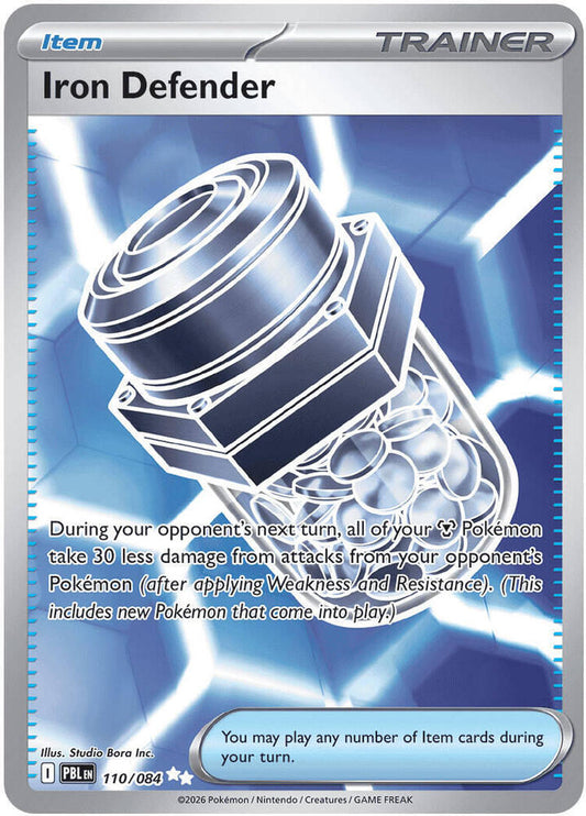 Iron Defender 110/084 Ultra Rare Pitch Black Pokémon card
