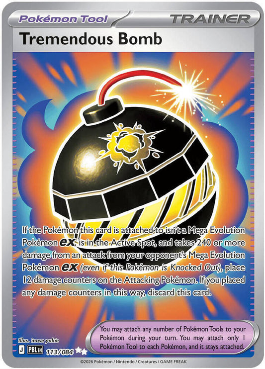Tremendous Bomb - 113/084 113/084 Ultra Rare Pitch Black Pokémon card