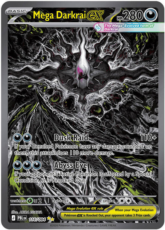 Mega Darkrai ex - 116/084 116/084 Special Illustration Rare Pitch Black Pokémon card