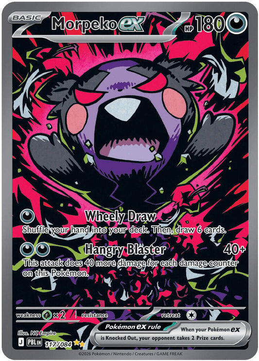 Morpeko ex - 117/084 117/084 Special Illustration Rare Pitch Black Pokémon card