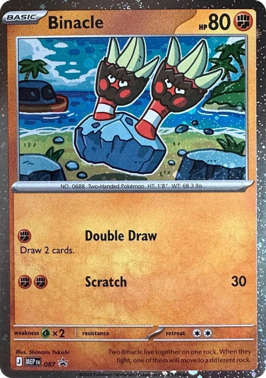 Binacle - 087 (Cosmos Holo) 87 Promo Mega Evolution Promo Pokémon card