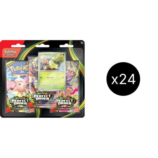 Perfect Order 3 Pack Blister Case [Chikorita] Pokémon card