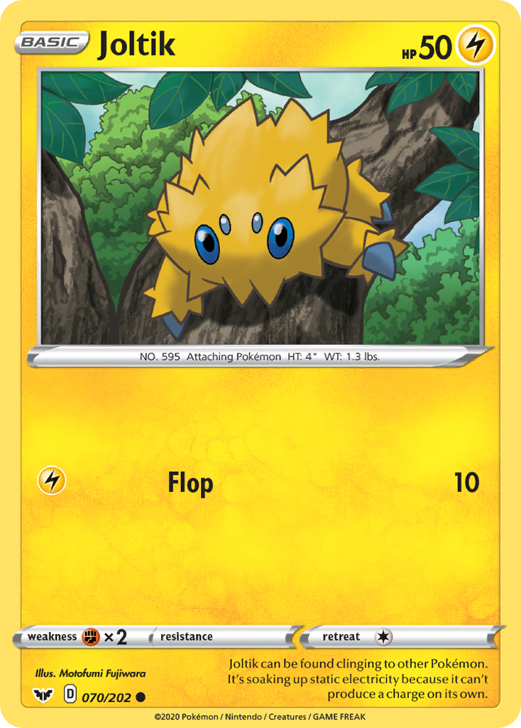 Joltik 070/202 Common Sword & Shield