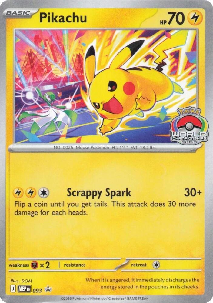 Pikachu - 093 93 Promo Mega Evolution Promo Pokémon card