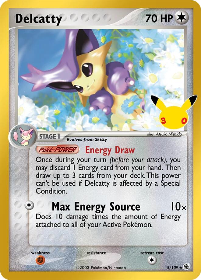 Delcatty 5/109 Classic Collection 30th Celebration Classic Collection Pokémon card