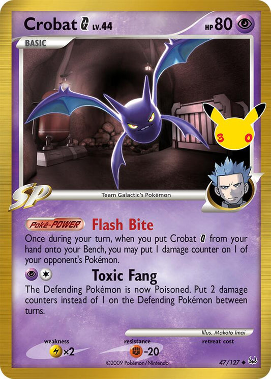 Crobat G 47/127 Classic Collection 30th Celebration Classic Collection Pokémon card