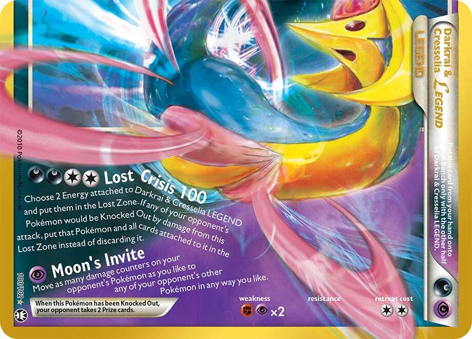 Darkrai & Cresselia Legend (Bottom) 100/102 Classic Collection 30th Celebration Classic Collection Pokémon card
