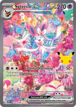 Sylveon ex - 153/128 153/128 Special Illustration Rare 30th Celebration Pokémon card