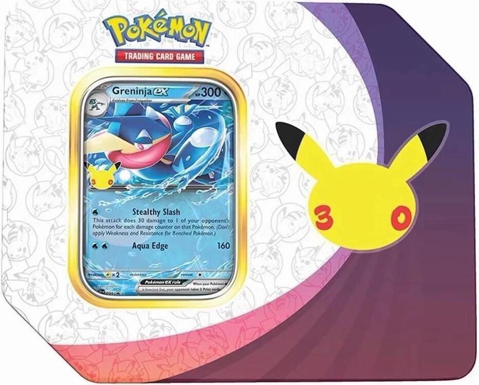 30th Celebration ex Tin [Greninja ex] (Retail Version) Pokémon card