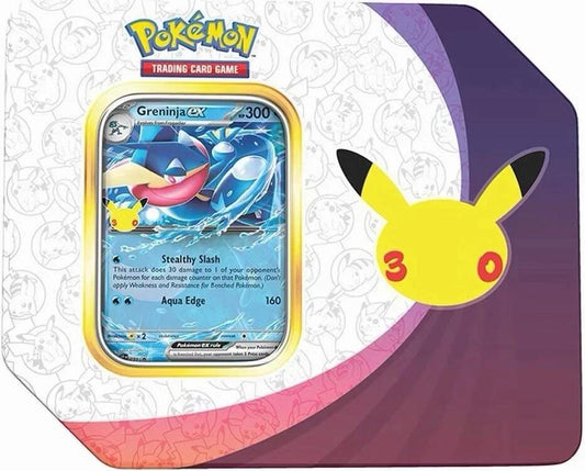 30th Celebration ex Tin [Greninja ex] (Retail Version) Pokémon card