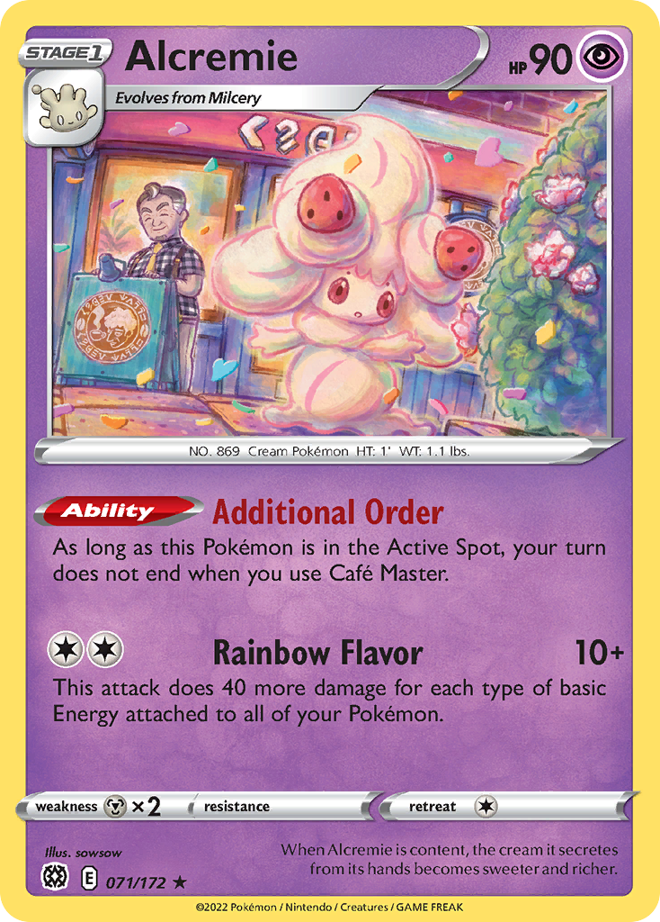 Alcremie 071/172 Rare Brilliant Stars