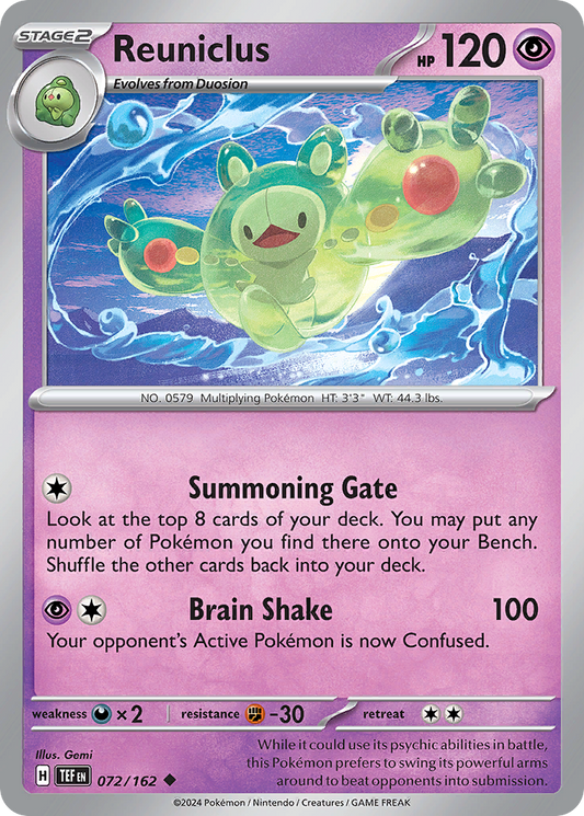 Reuniclus 072/162 Uncommon Temporal Forces