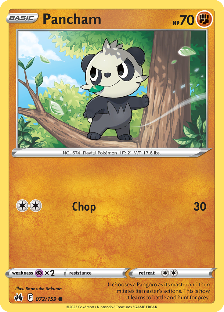 Pancham 072/159 Common Crown Zenith