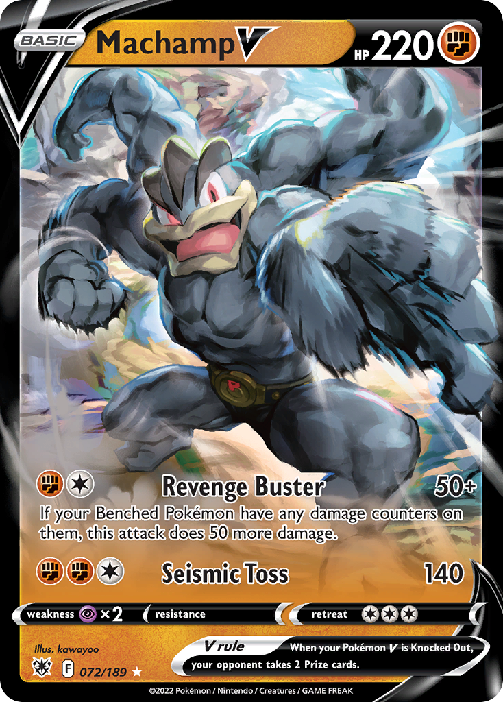 Machamp V 072/189 Rare Holo V Astral Radiance