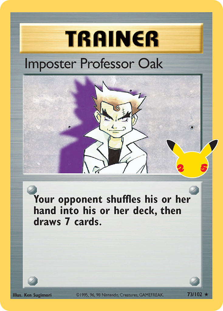 Imposter Professor Oak 073/025 Classic Collection Celebrations: Classic Collection