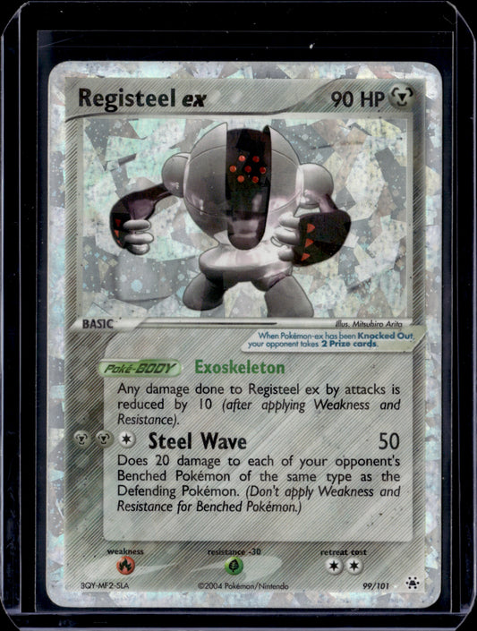 Registeel ex Hidden Legends #99/101 Holofoil Pokémon Card (front)