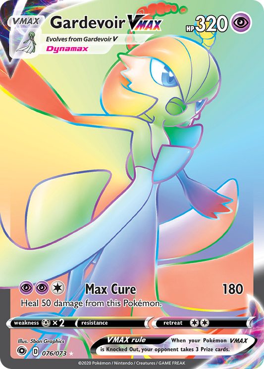 Gardevoir VMAX 076/073 Rare Rainbow Champion's Path