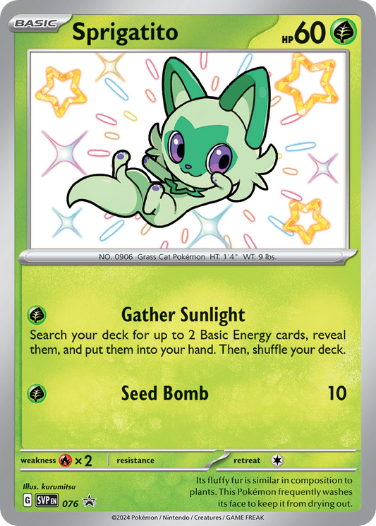 Sprigatito 076/165 Promo Scarlet & Violet Black Star Promos