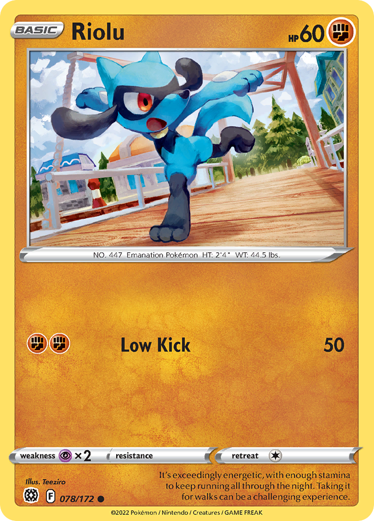 Riolu 078/172 Common Brilliant Stars