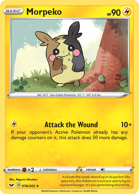 Morpeko 078/202 Rare Sword & Shield