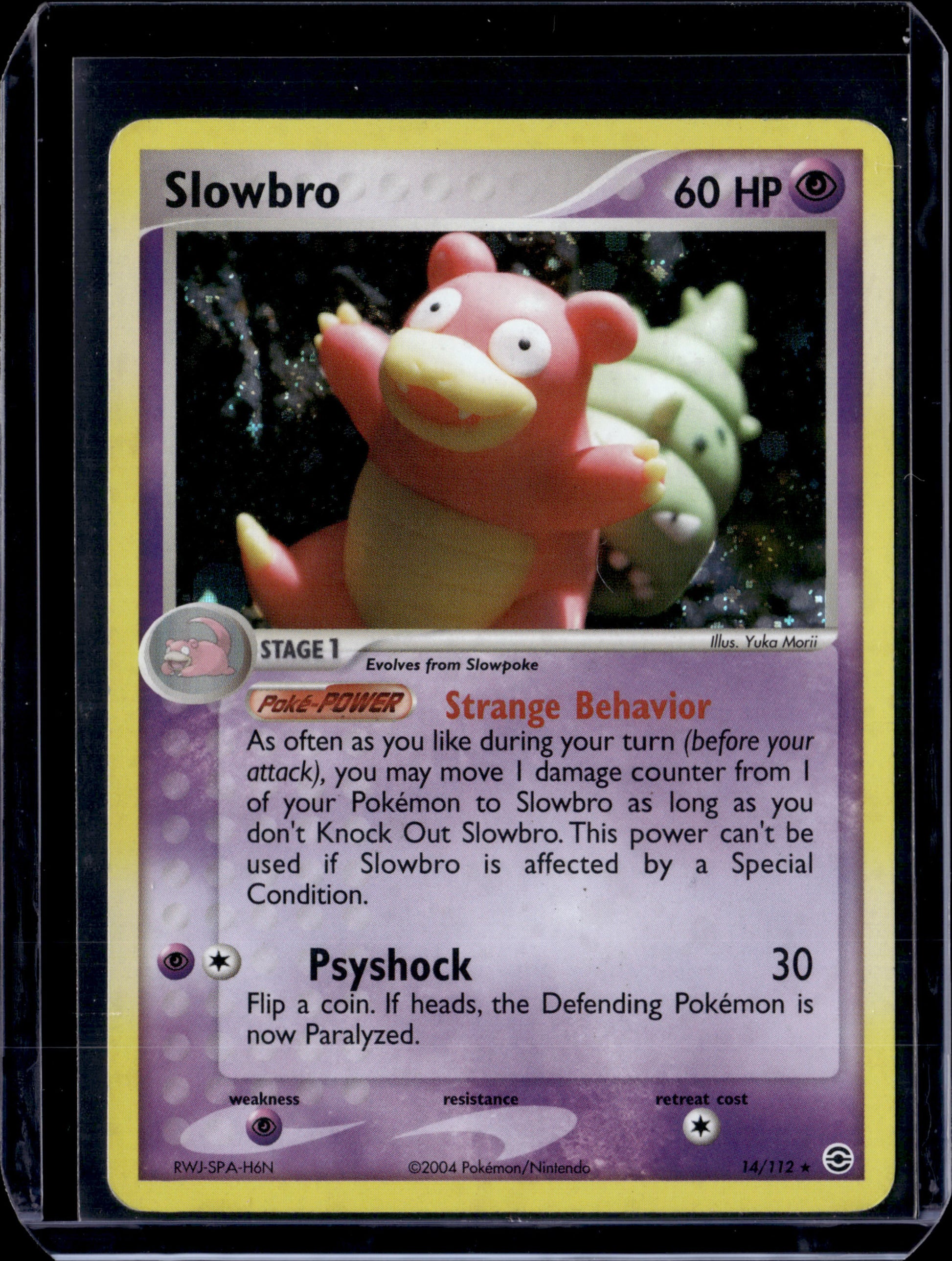 Slowbro FireRed & LeafGreen #14/112 Holofoil Pokémon Card (front)