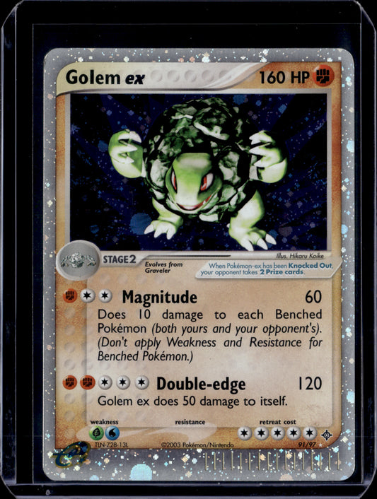 Golem ex Dragon #91/97 Holofoil Pokémon Card (front)