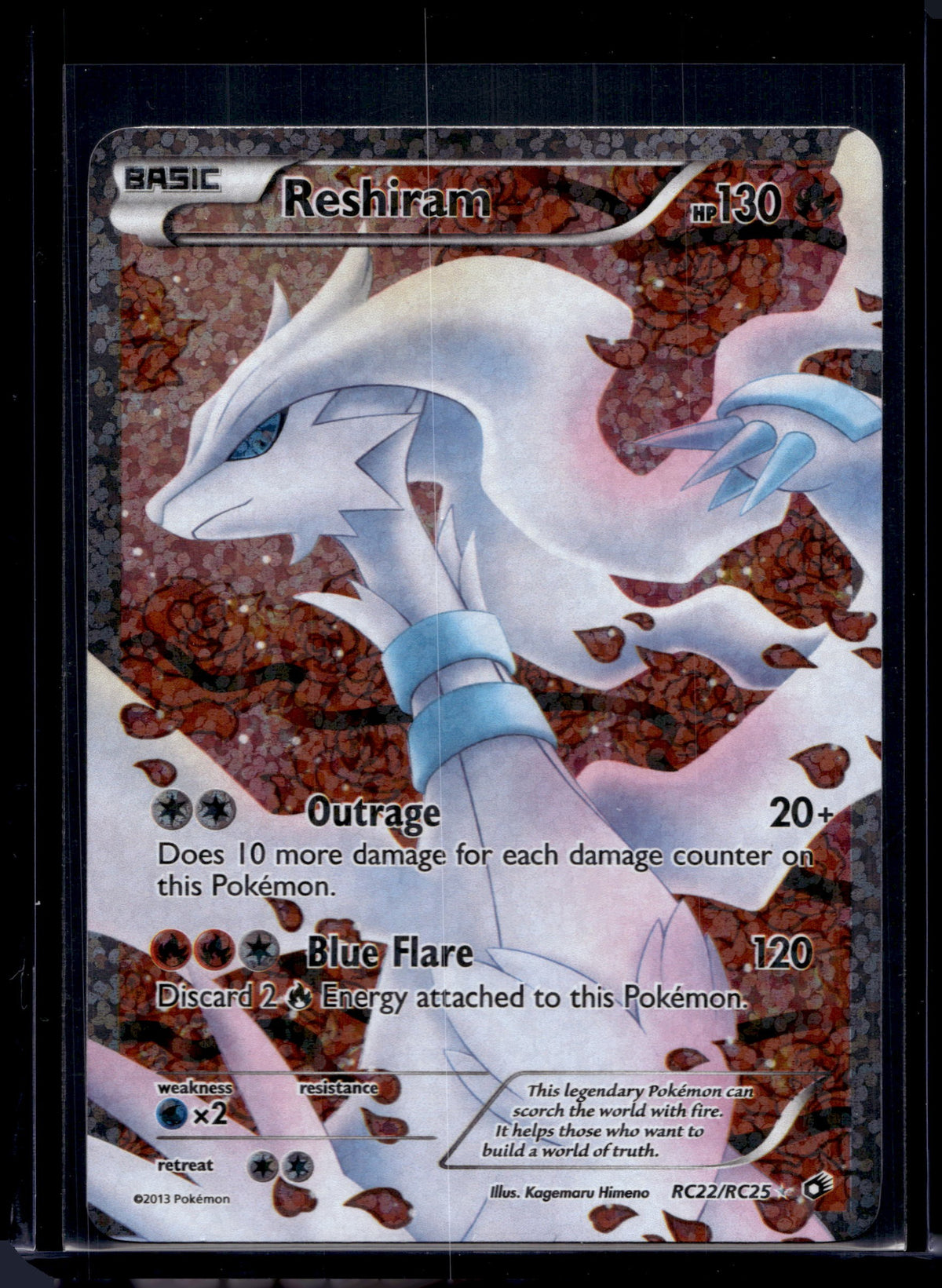 Reshiram (Full Art) Legendary Treasures: Radiant Collection #RC22/RC25 Holofoil  (front)