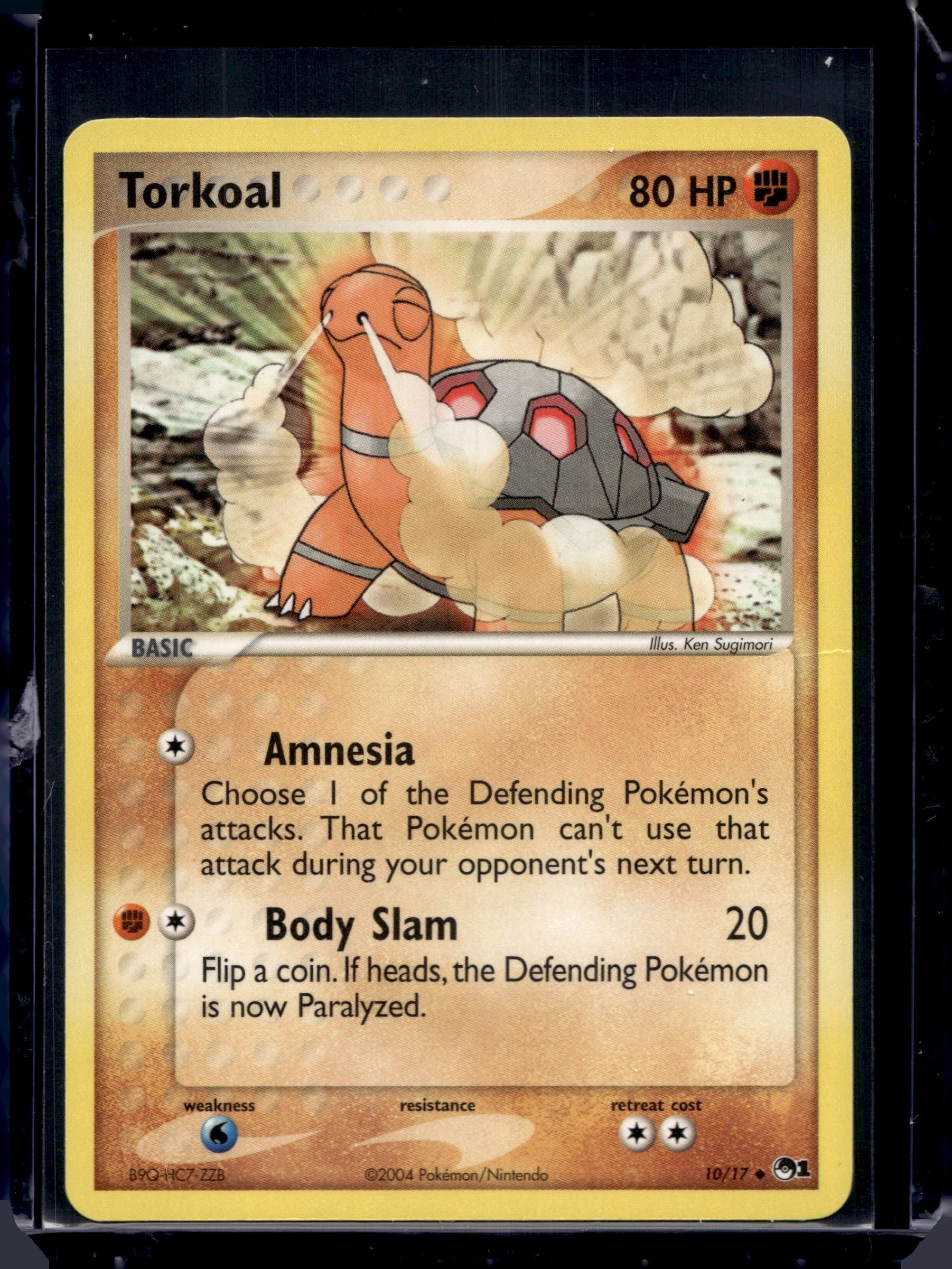Torkoal POP Series 1 #010/017 Normal Pokémon Card (front)