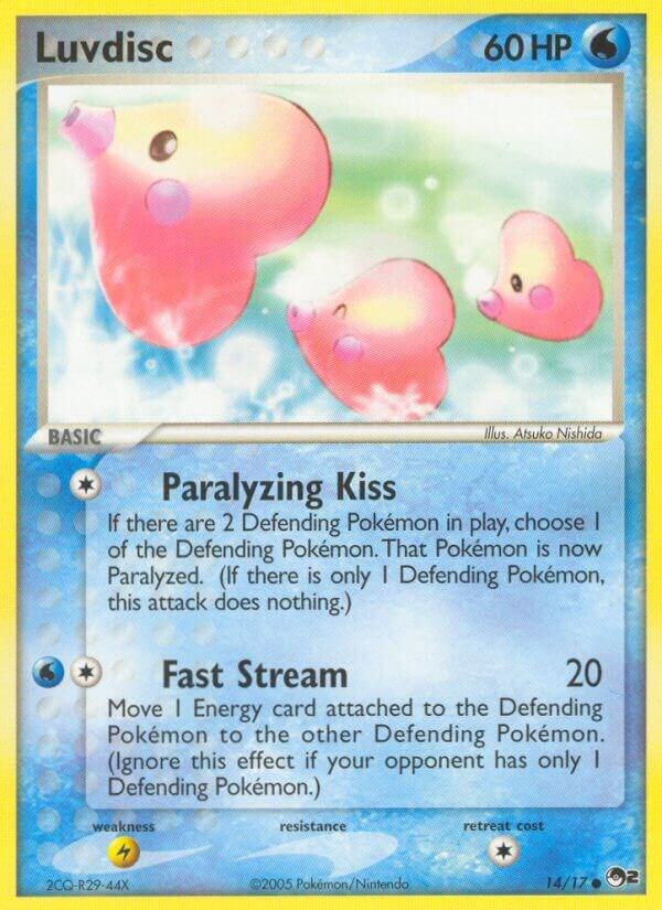 Luvdisc 014/017 Common POP Series 2 Pokémon card