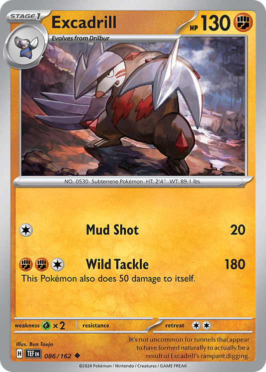 Excadrill 086/162 Uncommon Temporal Forces