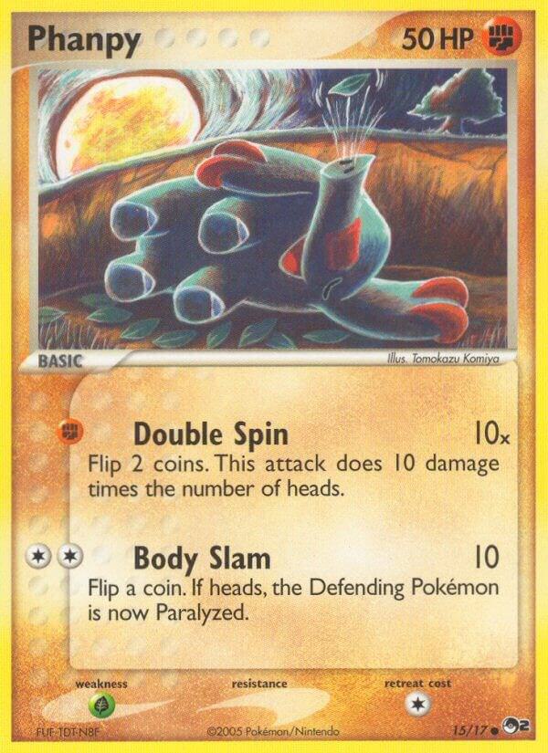 Phanpy 015/017 Common POP Series 2 Pokémon card