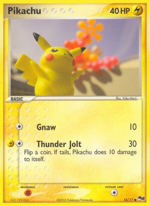 Pikachu 016/017 Common POP Series 2 Pokémon card