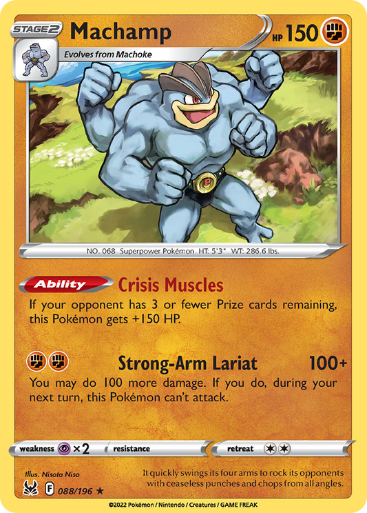 Machamp 088/196 Rare Holo Lost Origin