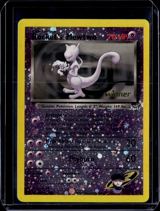 Rocket's Mewtwo - 8 [Winner] Best of Promos #008/009 Reverse Holofoil Pokémon Ca (front)