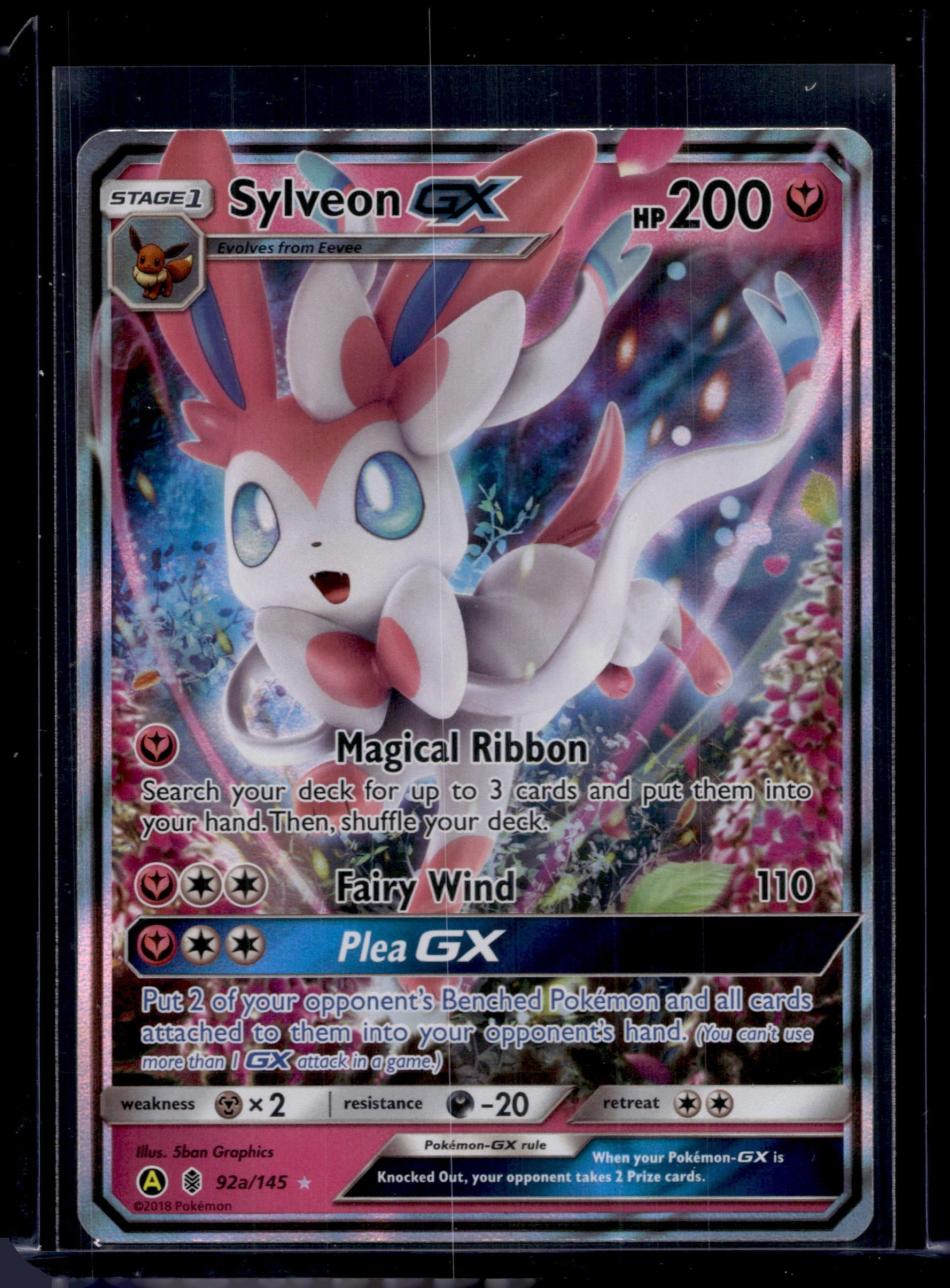 Sylveon GX - 92a/145 Alternate Art Promos #092a/145 Holofoil Pokémon Card (front)