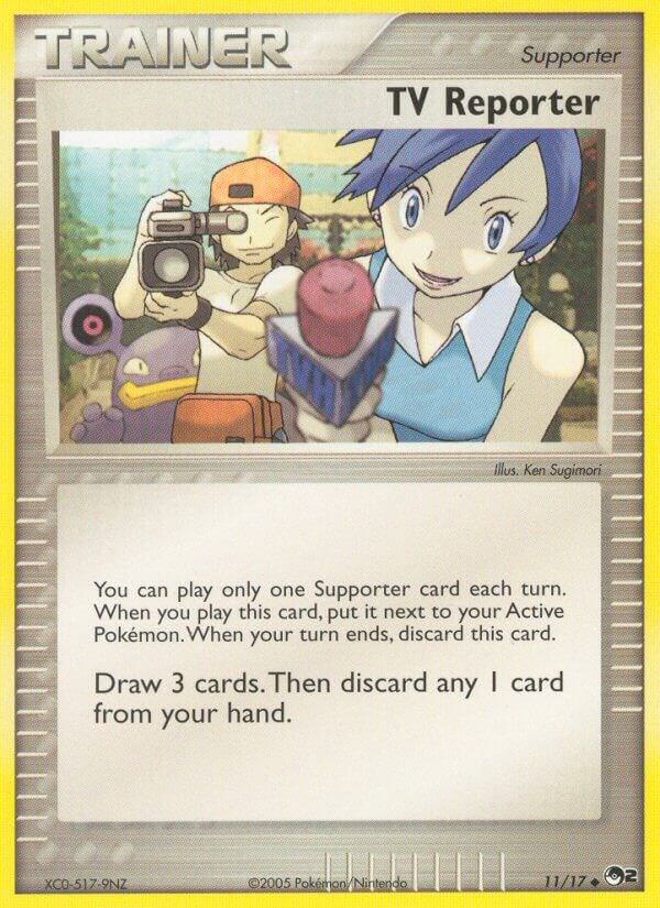 TV Reporter 011/017 Uncommon POP Series 2 Pokémon card