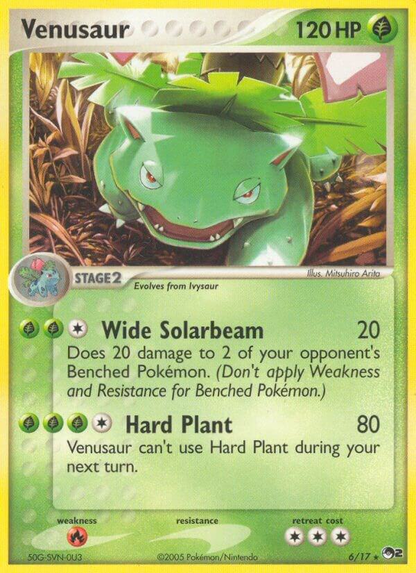 Venusaur 006/017 Rare POP Series 2 Pokémon card