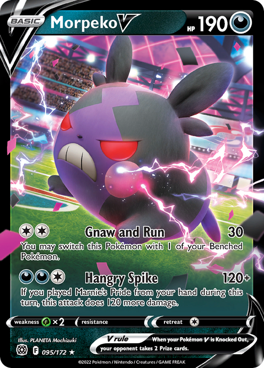 Morpeko V 095/172 Rare Holo V Brilliant Stars