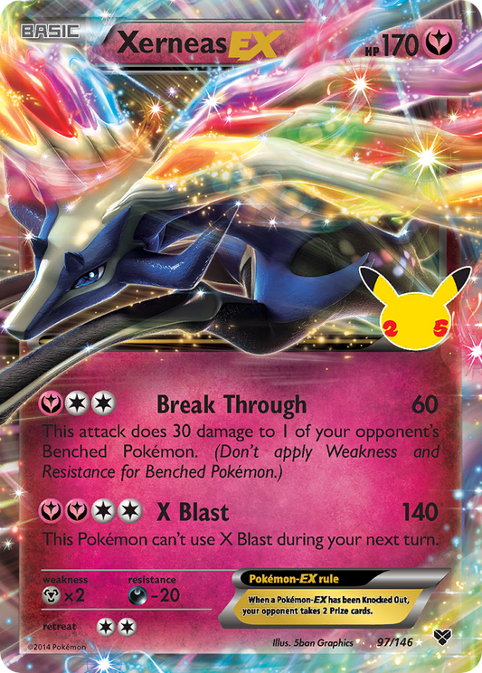 Xerneas-EX 097/025 Classic Collection Celebrations: Classic Collection