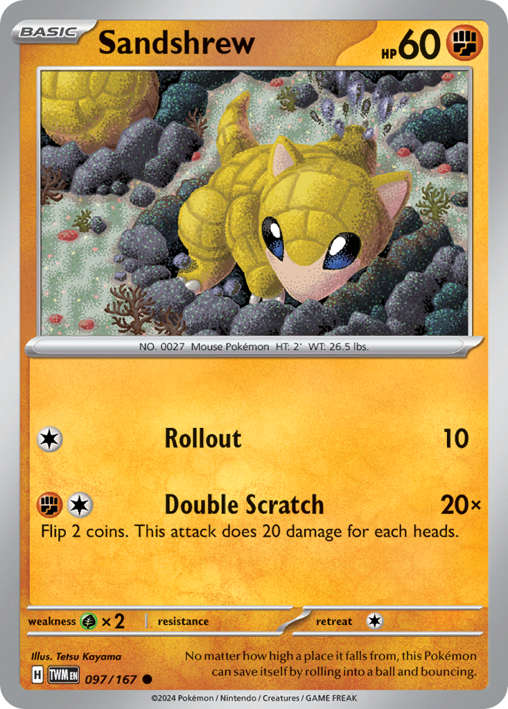 Sandshrew 097/167 Common Twilight Masquerade